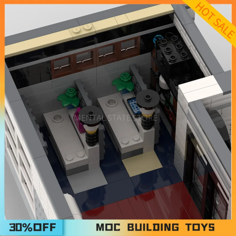 2250PCS Customized MOC Fashion Salon and Spa Building Blocks Technology Bricks DIY Creative Assembly Education Toy Holiday Gifts