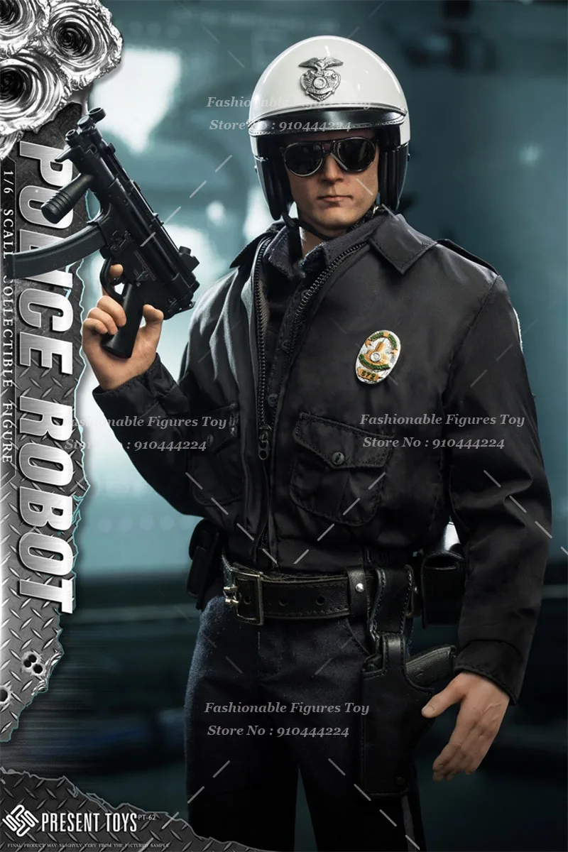 PRESENT TOYS PT-sp62 1/6 Men Soldier Cool Robot Police T1000 Full Set 12Inch Action Figure Model Best Fans Collection Toys