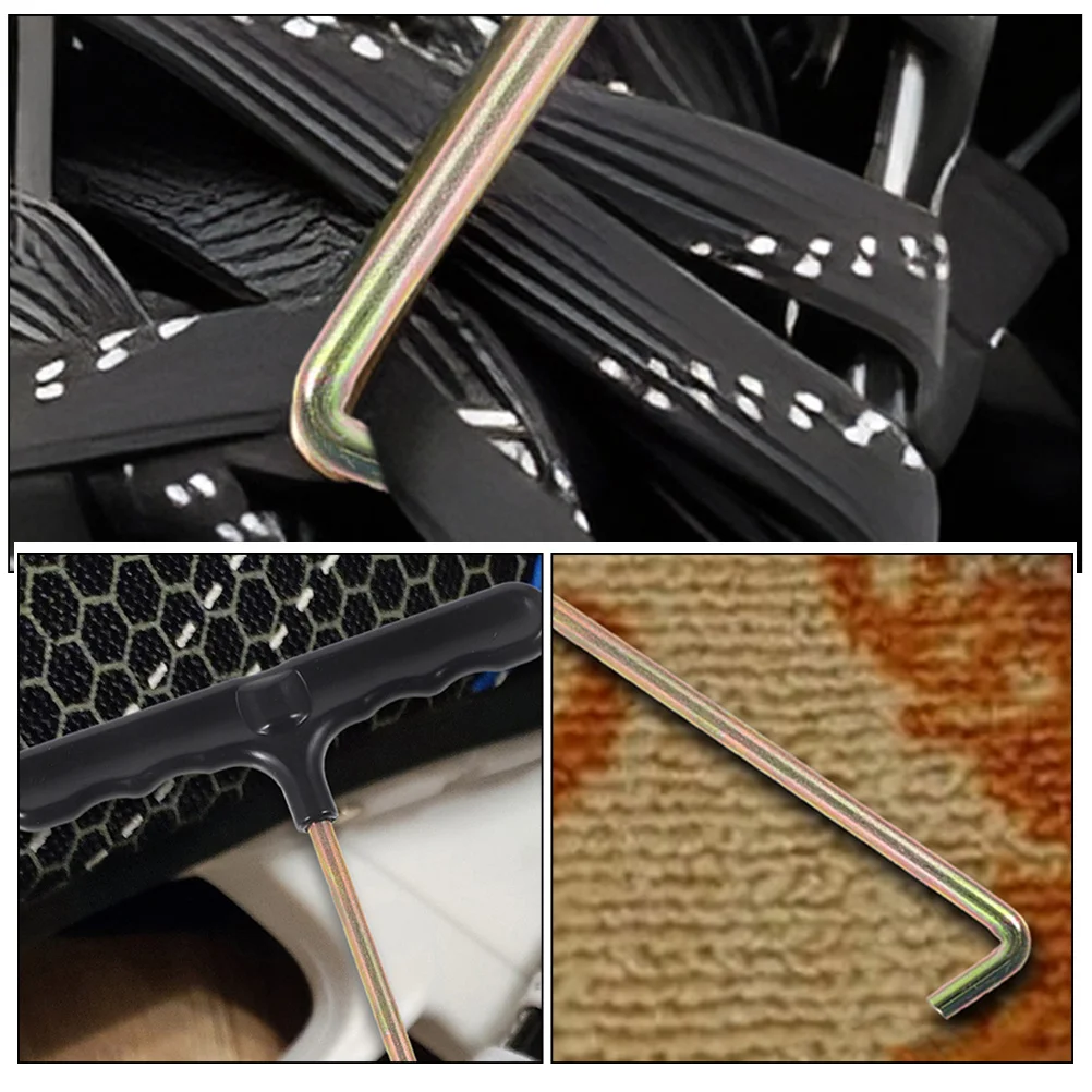 

4pcs Trampoline Hook Spring Puller Handle Heavy Duty Plastic Iron Material For Trampoline Installation Tool Portable Spring Hook