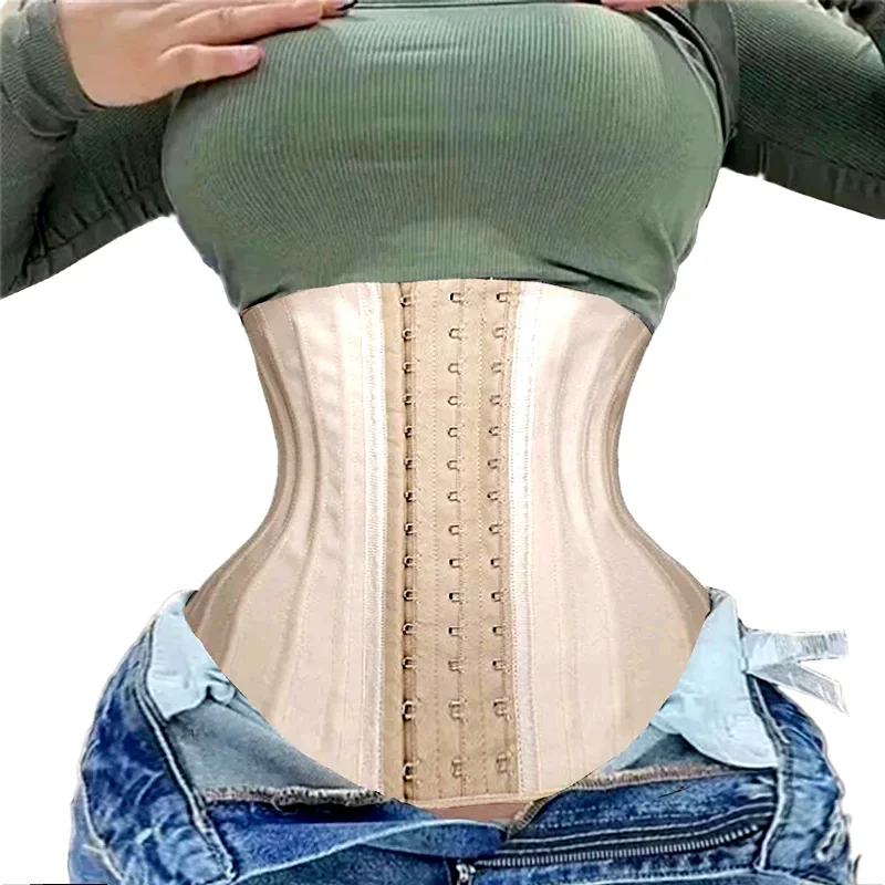 

Fajas Colombianas Girdles Firm Latex Shapewear with 25 Steel Bones Waist Trainer Hourglass Body Shaper Waist Strap Tummy Trimmer