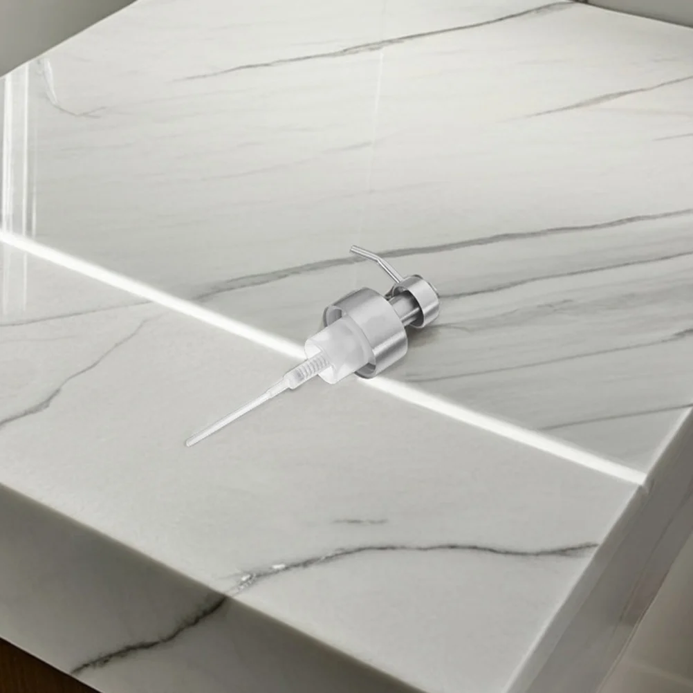 Cabeça da bomba dispensadora de sabão de espuma, 2 peças, aço inoxidável, loção, shampoo, preto, prata, para cozinha, banheiro, uso, bombas de shampoo