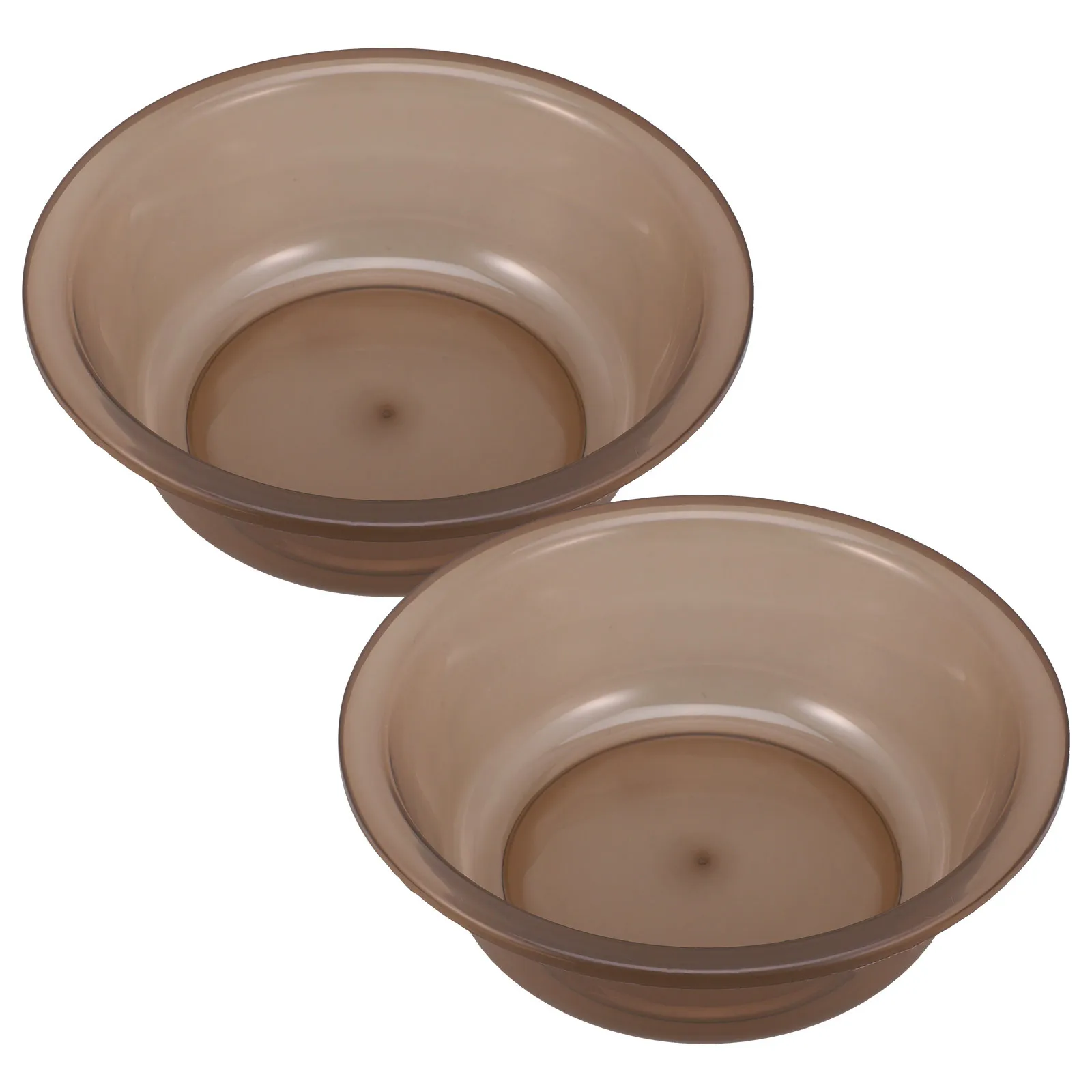 

2pcs Washbasin Portable Plastic Thickened Round Basin For Face Hands Feet Clothes Dish Laundry Soaking Kitchen Bathroom