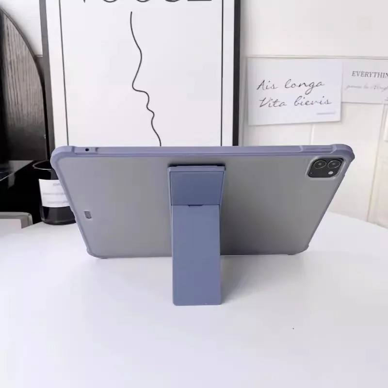 Frosted Case Voor iPad A16 11e Gen 2025 Air11 Air7 Mini 7 A17 Pro 6 Air Pro 11 10 9 Air 6 5 4 3 10.9 10.5 10.2 9.7 Met Beugel