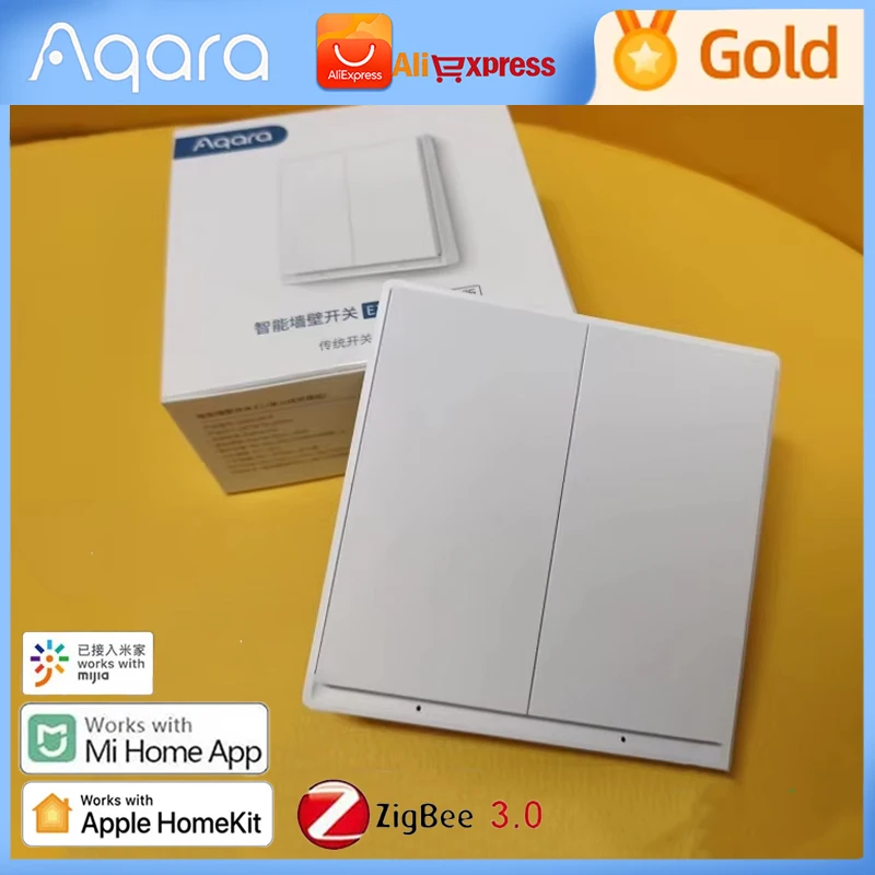 

Aqara Wireless Smart Wall Switch E1 Zigbee 3.0 Aqara Wireless Switch Wireless Key Light Switches For homekit APP