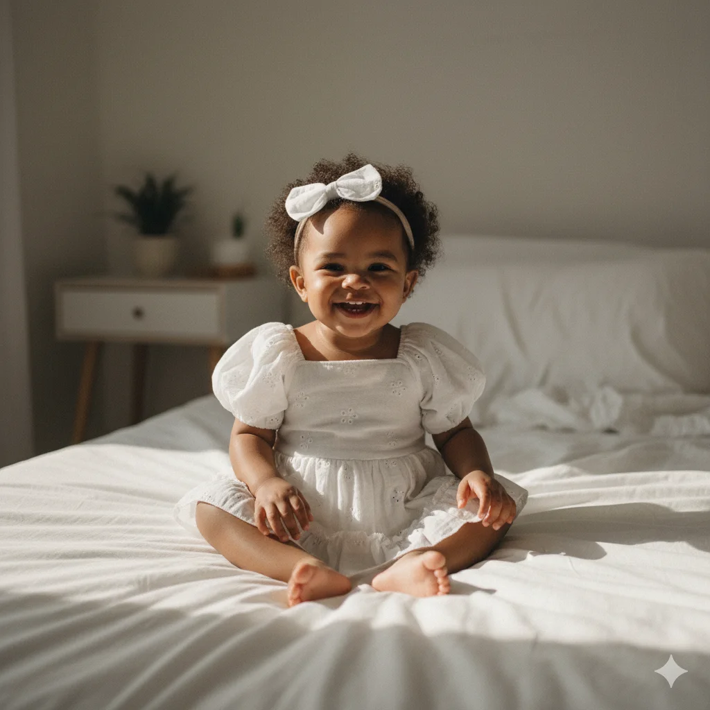 Blotona طفلة الصيف 2 قطعة وتتسابق زهرة مطرزة العيينة تكدرت هيم قصيرة الأكمام رومبير فستان و القوس مجموعة عصابات رأس