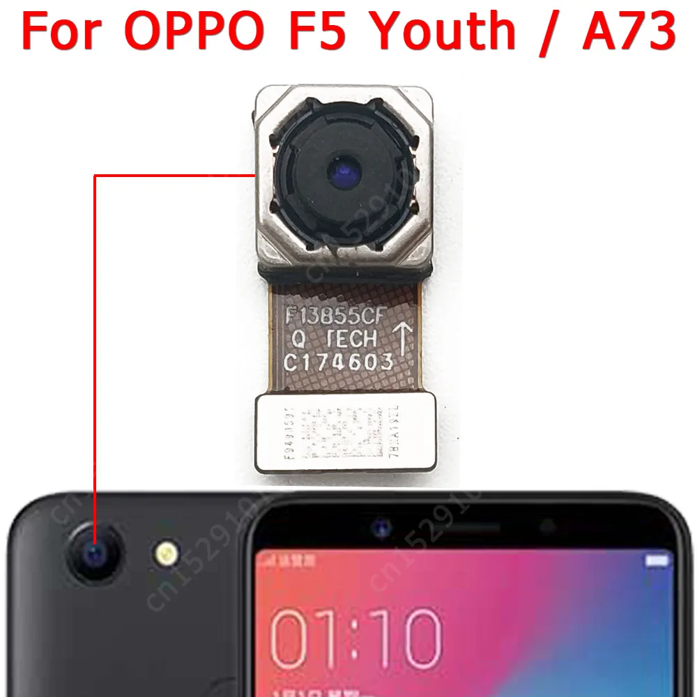 For OPPO F1s F3 F5 F7 F9 F11 Pro Back View Rear Big Front Selfie Camera Module Replacement Spare Parts Flex Cable