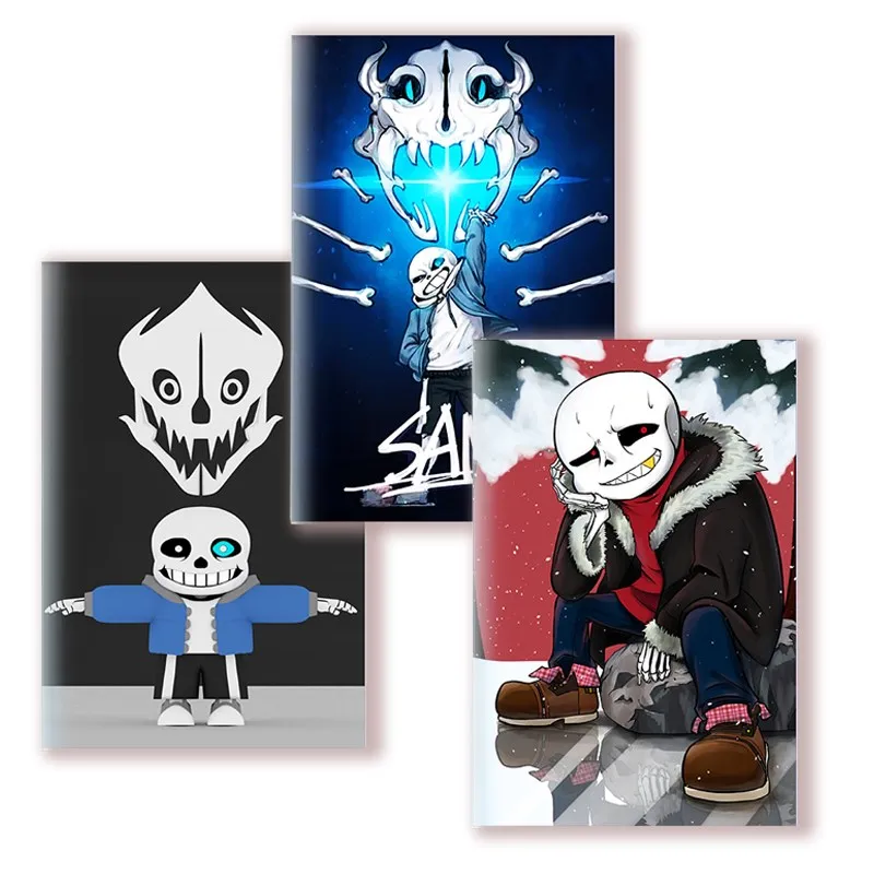 

A5 Notebook Writing Pad Undertale Sans Note Book Cosplay Figure Tpu Doggo Papyrus Gaster Blaster Memo Planner Journal Gifts