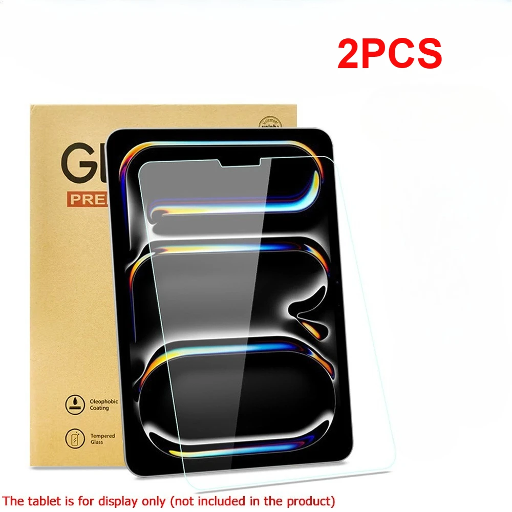 2 Stück Displayschutzfolie aus gehärtetem Glas für iPad Pro 11 2024 Pro 9,7 10,5 7th 8th 9th 10,2 10th 11th 2025 Air 11 4 5 3 2 1 Mini 6 7
