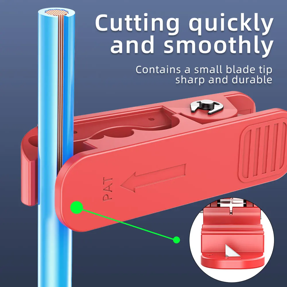 IPC-240 optical fiber cutter, rotary cutting, multi-function wire stripper wire stripping tool 240mm insulated wire and cable