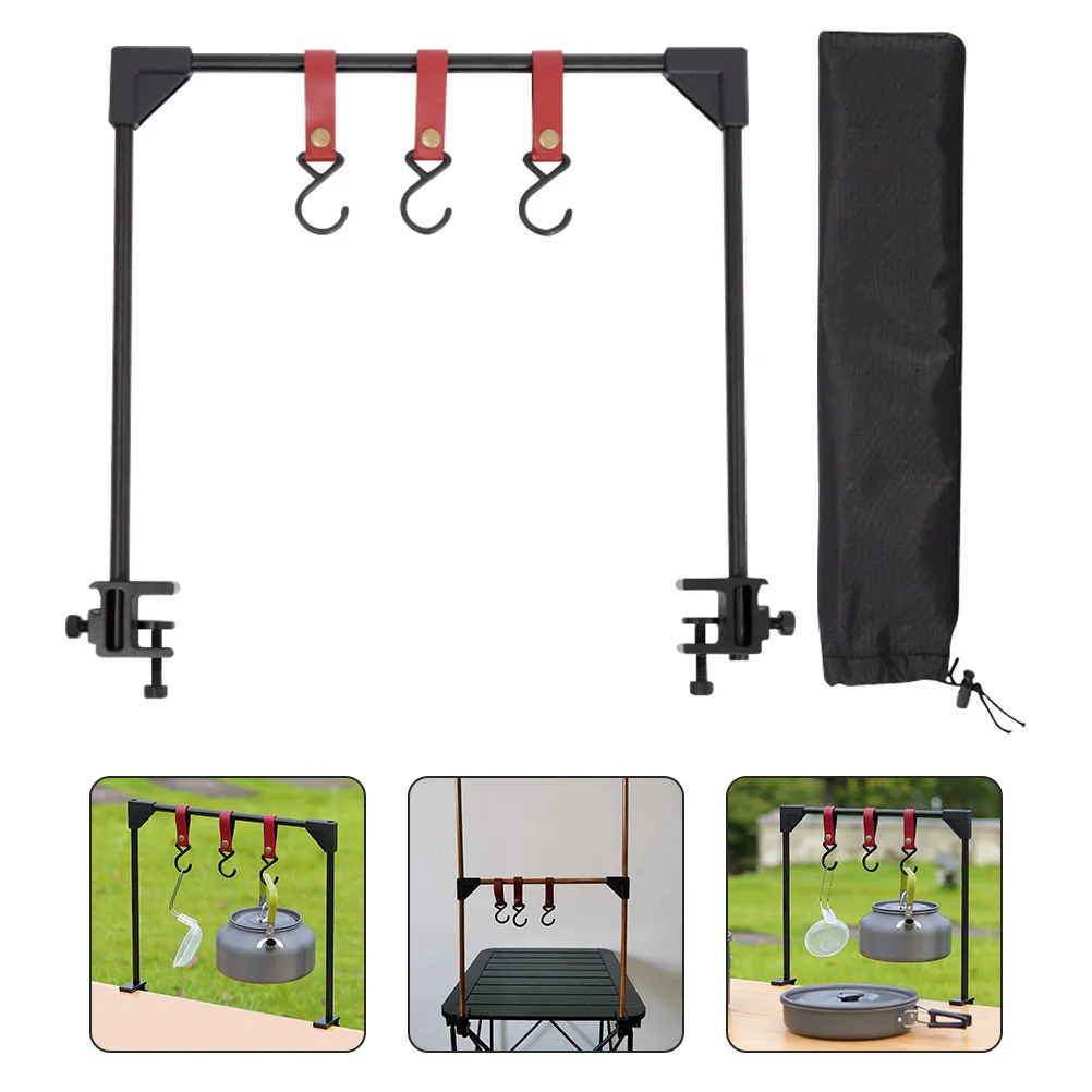 

1 Set Aluminum Alloy Desktop Hanger Portable Camping Rack For Lantern Light Tent Outdoor Hanging Storage Stand Multifunctional