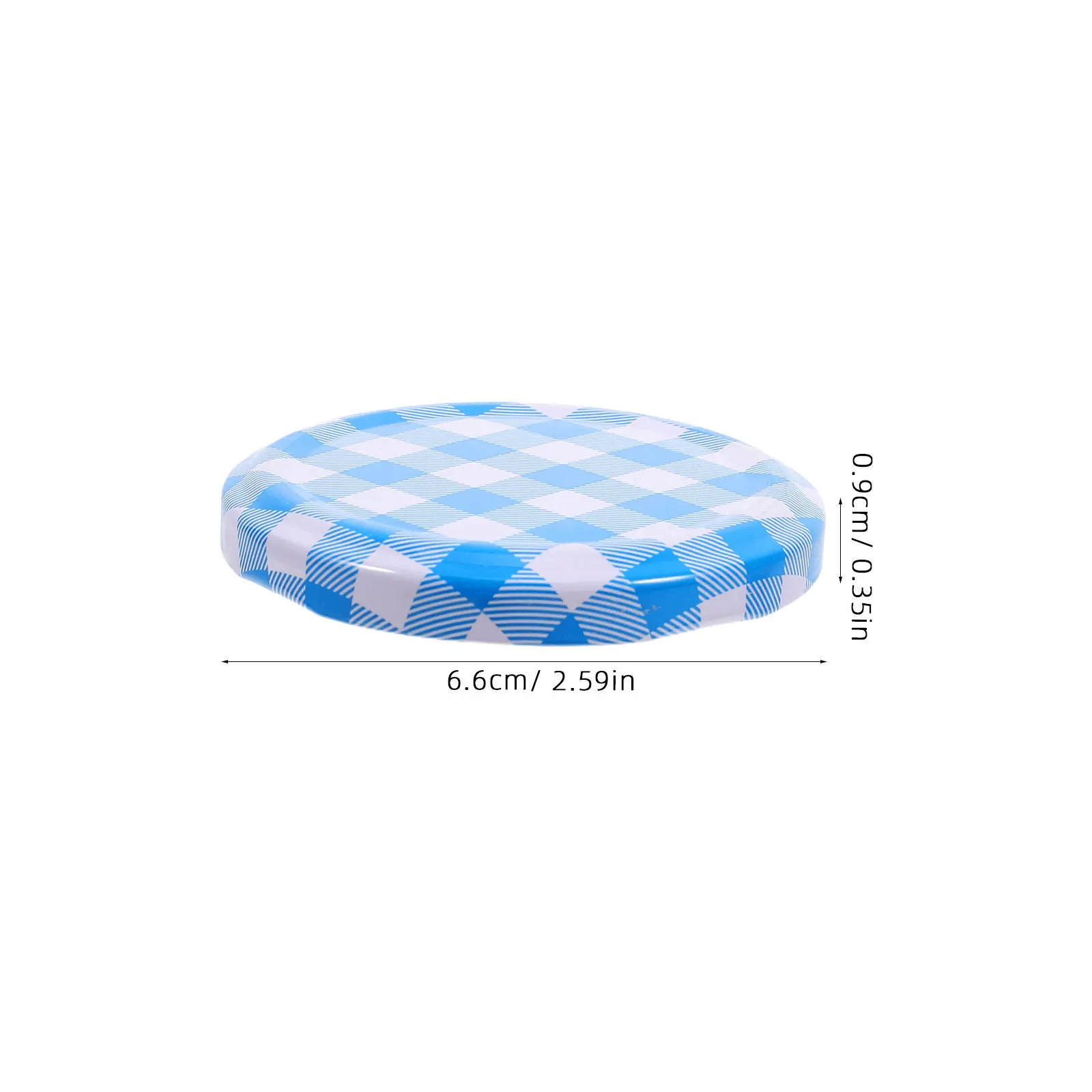 50Pcs Reusable Tinplate Jar Lids Airtight Iron Covers for Jam Pickles Wide Mouth Glass Jars Leakproof Sealing Caps for Food