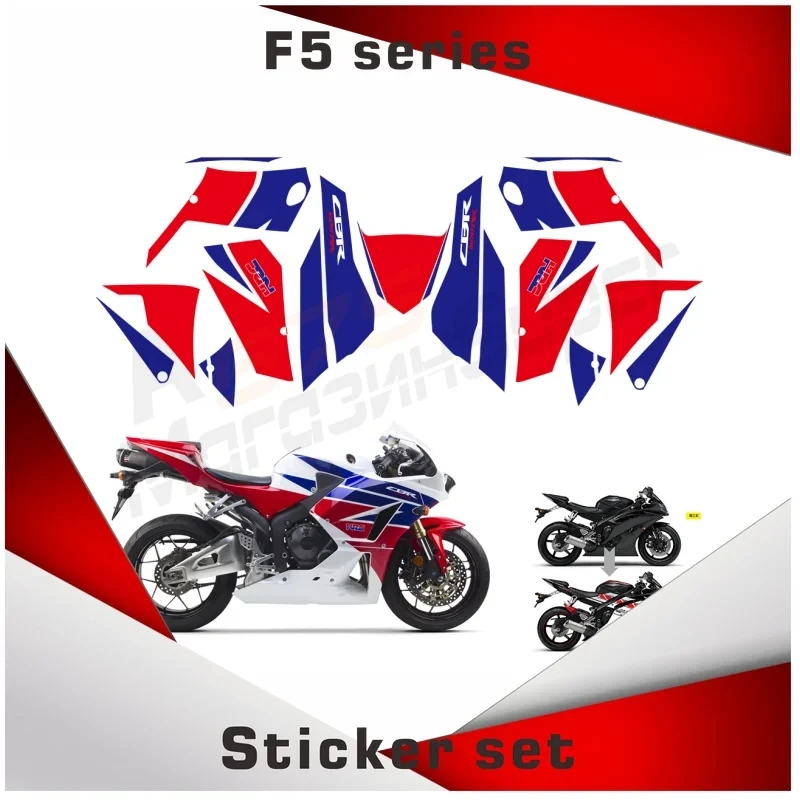 Fit for CBR600RR 2013 2014 2015 CBR 600 RR  Fairing Sticker Whole Car Sticker Motorcycle Decal Sticker Fairing Kit 13F5 F5