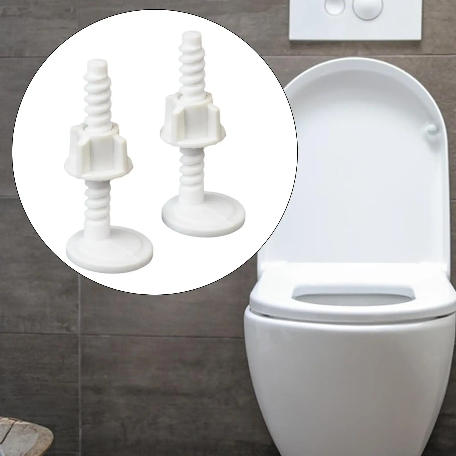 Kit de vis de siège de toilette pour fixer les sièges de toilette, kit de remplacement, rondelles kg, 2,2 de siège de toilette, 2 pièces