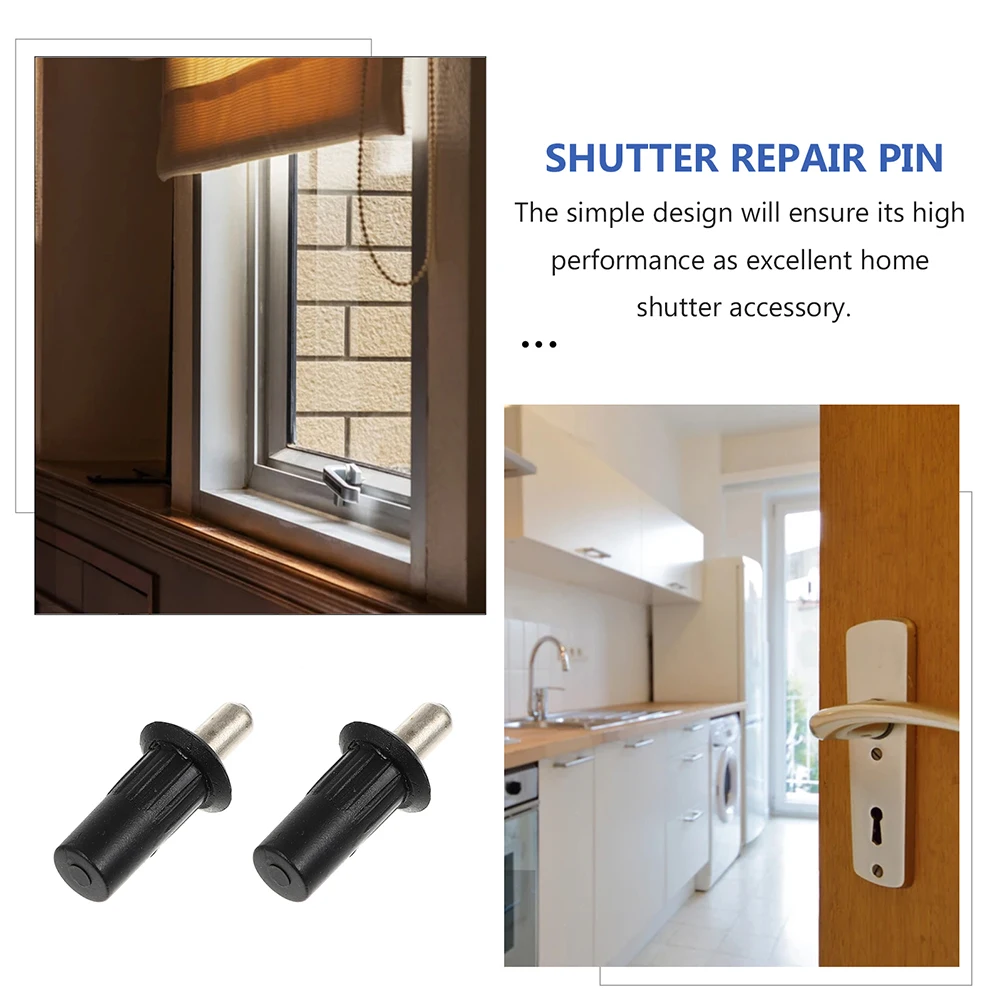 

50pcs Shutter Repair Pins Durable Plastic Iron niture Fittings Replacement Pins For Window Shutters Repair Tools Shutter