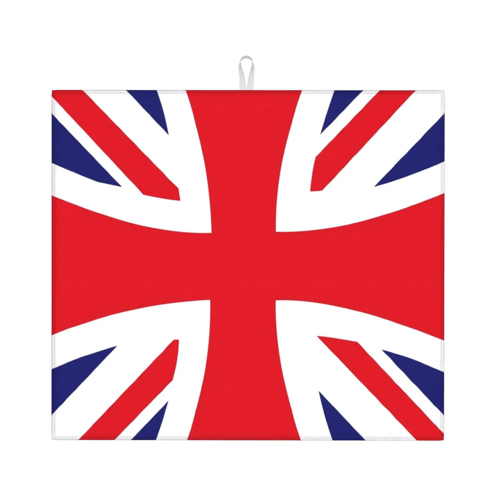 Drying Mat For Kitchen UK Flag United Kingdom Flag Great Britain Flag British Flag Barware Washable Kitchen Sink Drying Pad