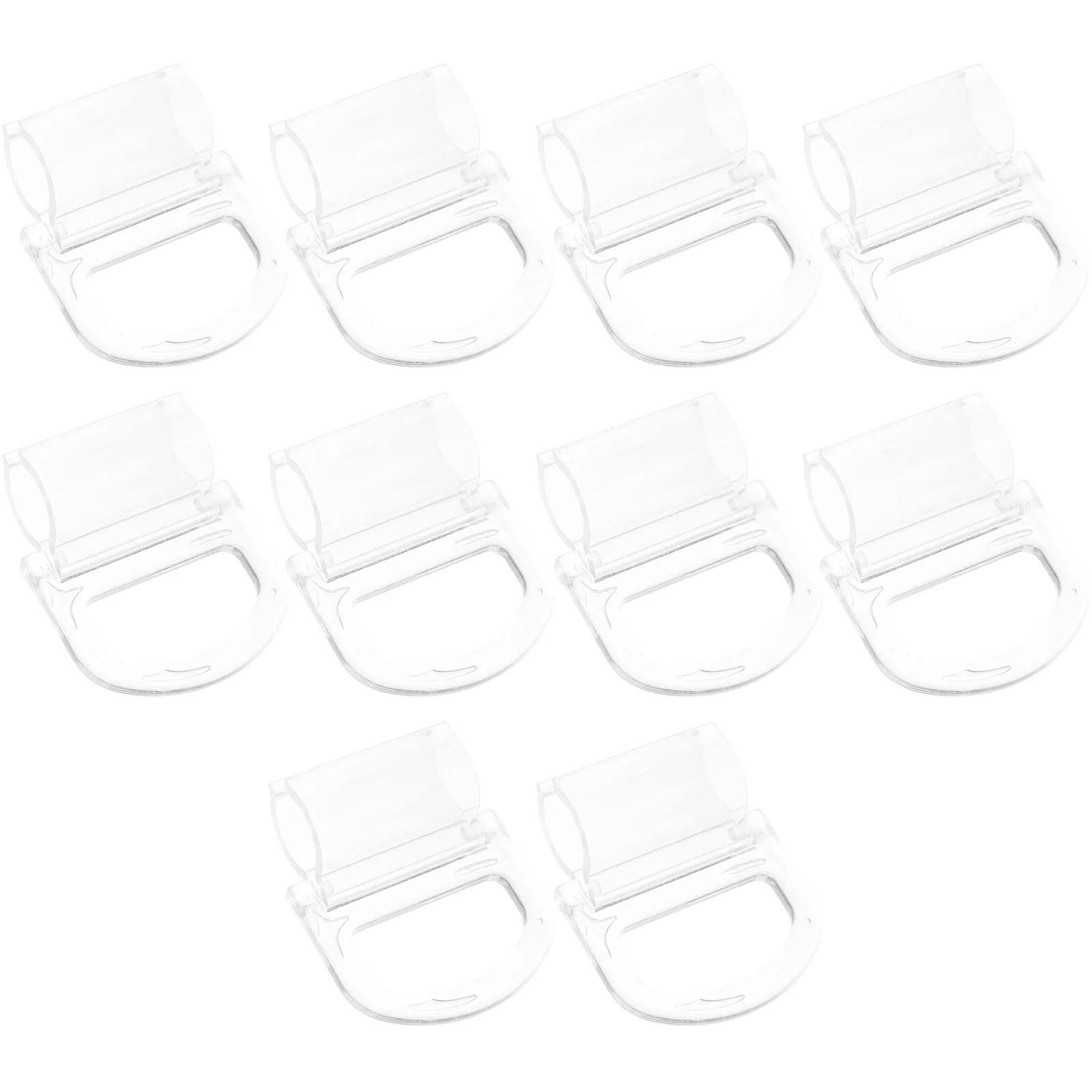 10 Pcs Roller Blind Handle Cordless Shades Clear Curtain Clips Pulls Roman Blinds down for Valance Accessories Abs Window