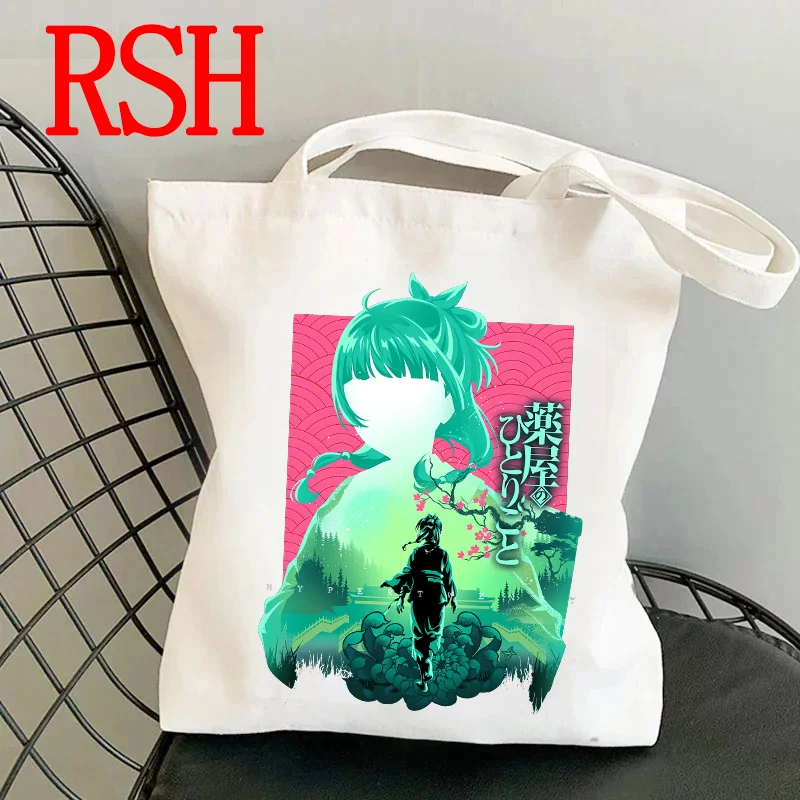 The Apothecary Diaries Maomao Handbag for Women Canvas Shopping Shoulder Bag Large Capacity Underarm Bag Storage Bags Gift