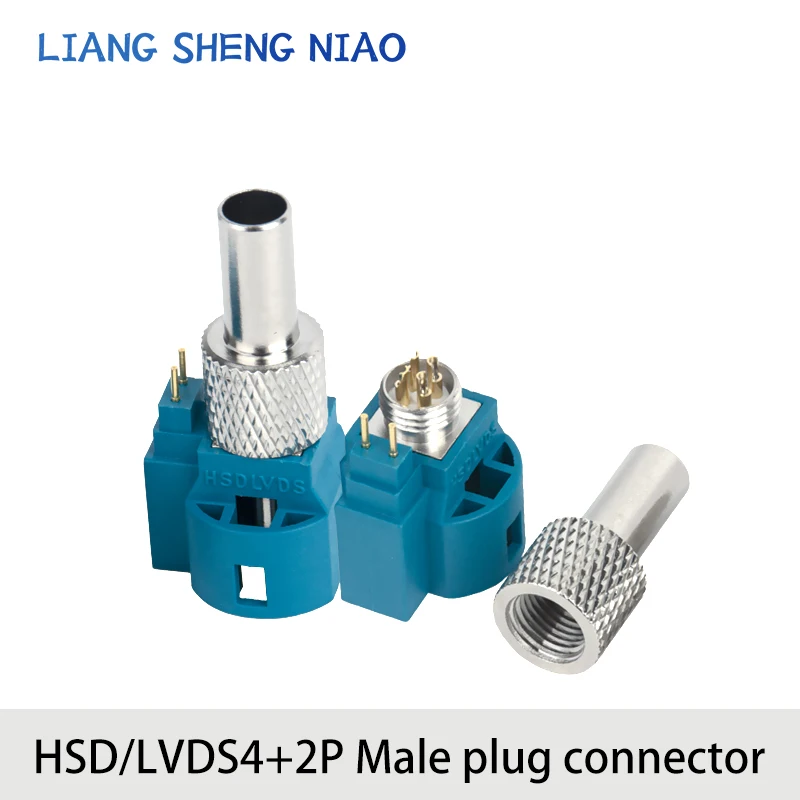 HSD/LVDS 4+2P Line Terminal Straight Male FAKRA Automotive Connector HD Camera FAKRA