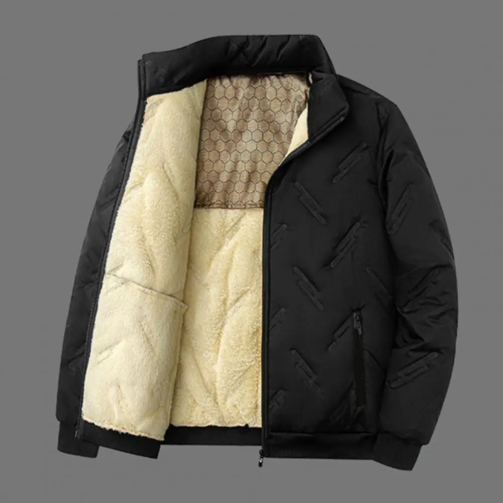 Casaco de algodão masculino casual engrossado quente térmico outono inverno jaqueta bomber moda roupas algodão acolchoado casaco