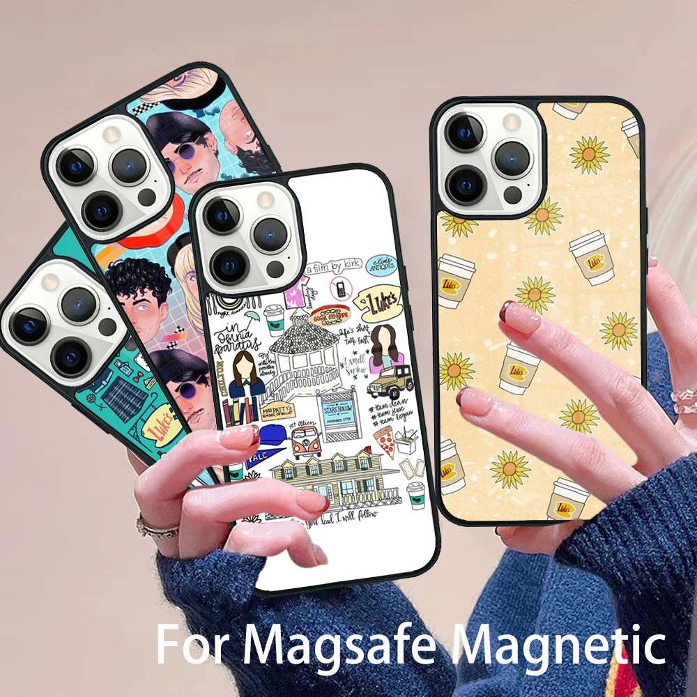 

Gilmore Girls Protective Phone Case Magesafe Magnetic Wireless Charge Cover For IPhone 16 11 12 13 14 15 Pro Max Plus Mini