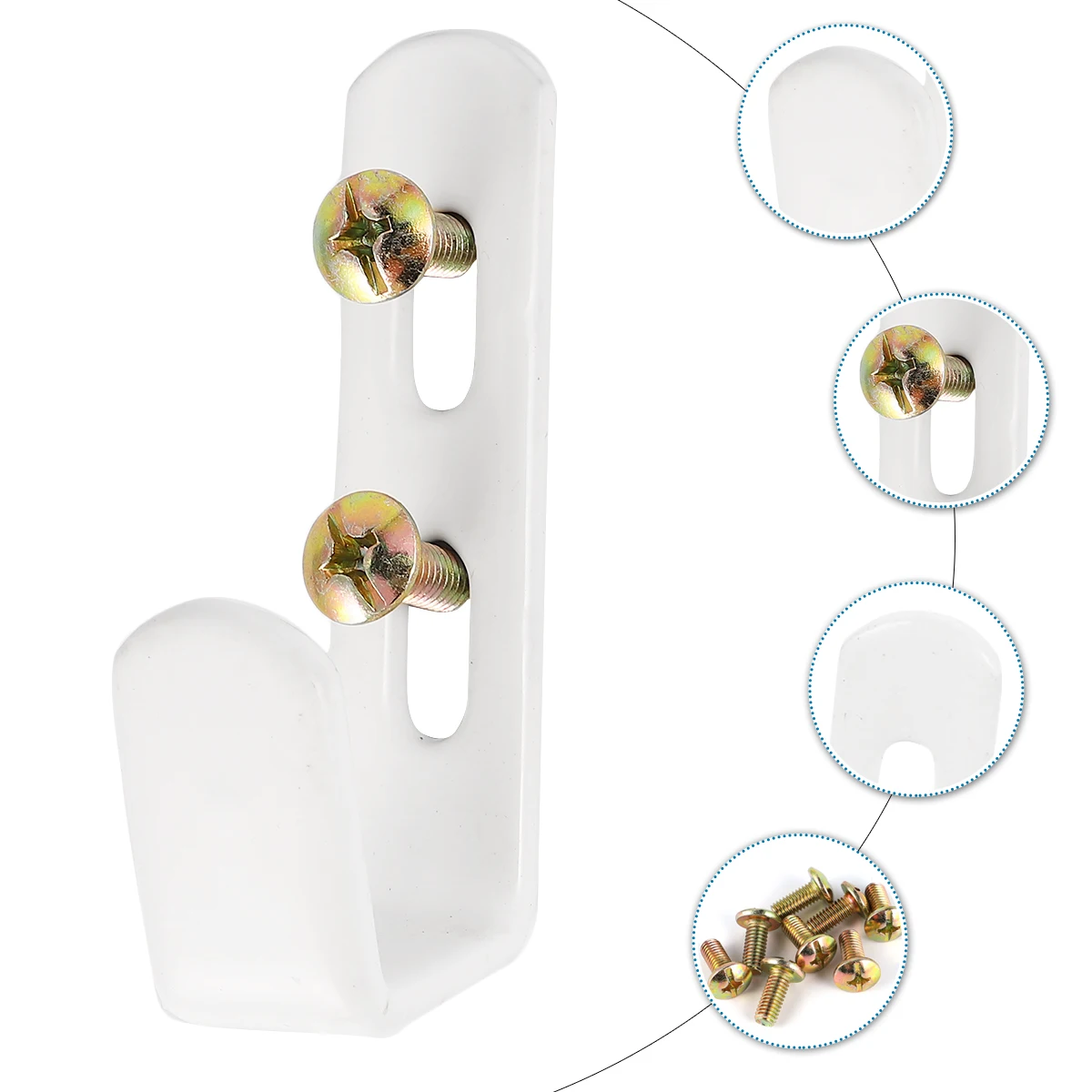 

4pcs Wooden Ladder Hooks Heavy Duty Bunk Bed Fence Mounting Brackets Household Clamp Holders Organizing Bedroom