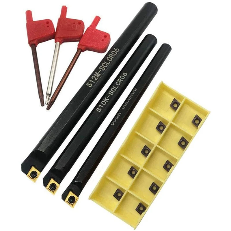 

2025 New 95 Degree S08K/S10K/S12M-SCLCR06 Internal Turning Boring Bar CCMT060204 Carbide Inserts For Machining Steel Parts