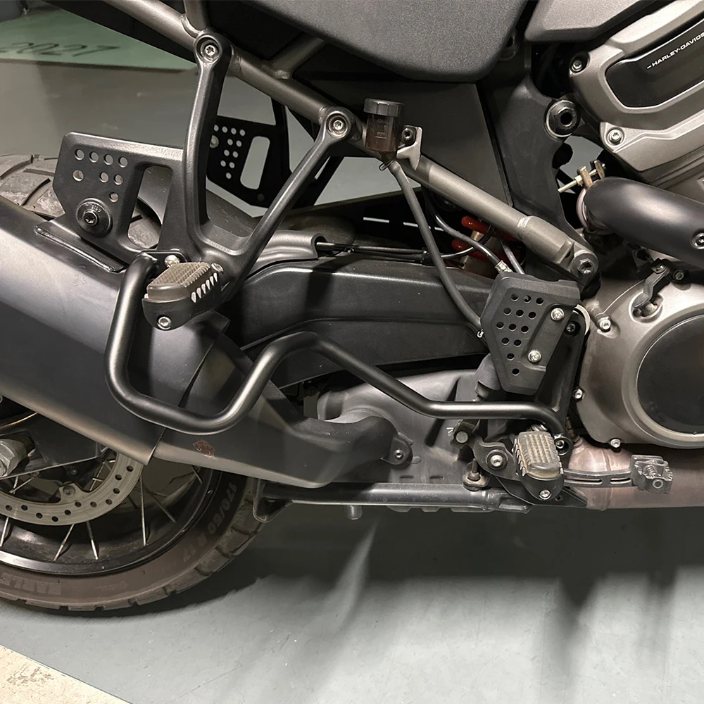 يصلح لعموم أمريكا 1250 S RA1250 PA1250 2021 2022 2023 دراجة نارية العادم تحطم حماية بار الفولاذ المقاوم للصدأ واقي مصد السيارة #6