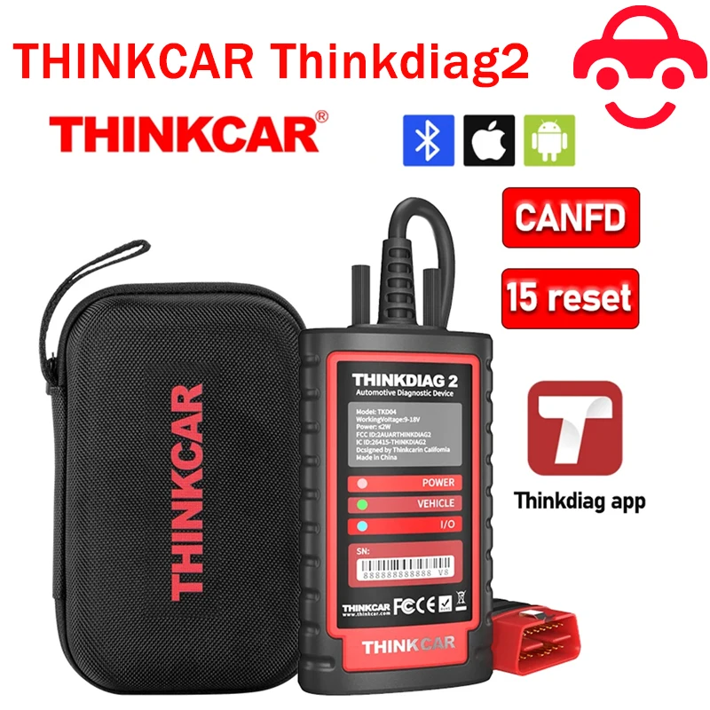 Všechen digitální řadový cifra THINKCAR THINKDIAG 2, KINGBOLEN ediag plus být schopen FD auto diagnostické nástroje OBD skener 16 resetovat ecu kódování