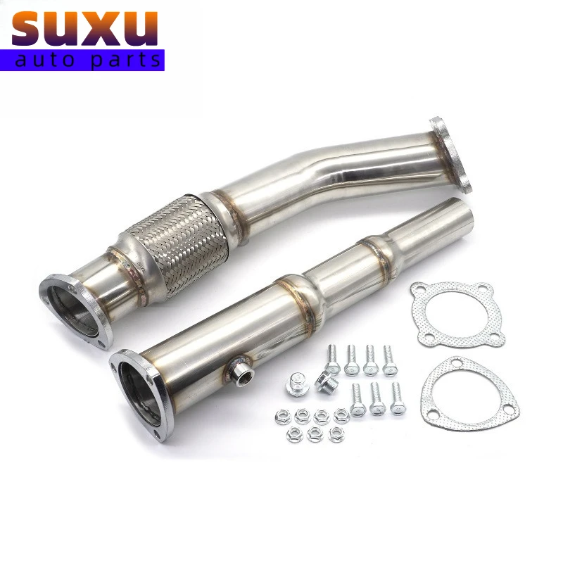 3inch Stainless Turbo Exhaust DownPipe For 1999-2005 Volkswagen Golf MK4 GTI Jetta New Beetle 1.8T and 2000-2006 Audi TT 180 FWD