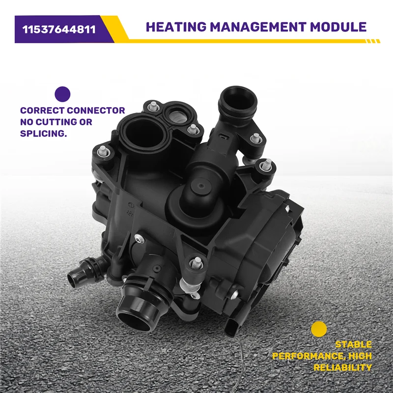 

A02Q-Car Engine Cooling Thermostat Heating Manage Module 11537644811 For BMW X3 X4 430I 330I 530I 2017-2020
