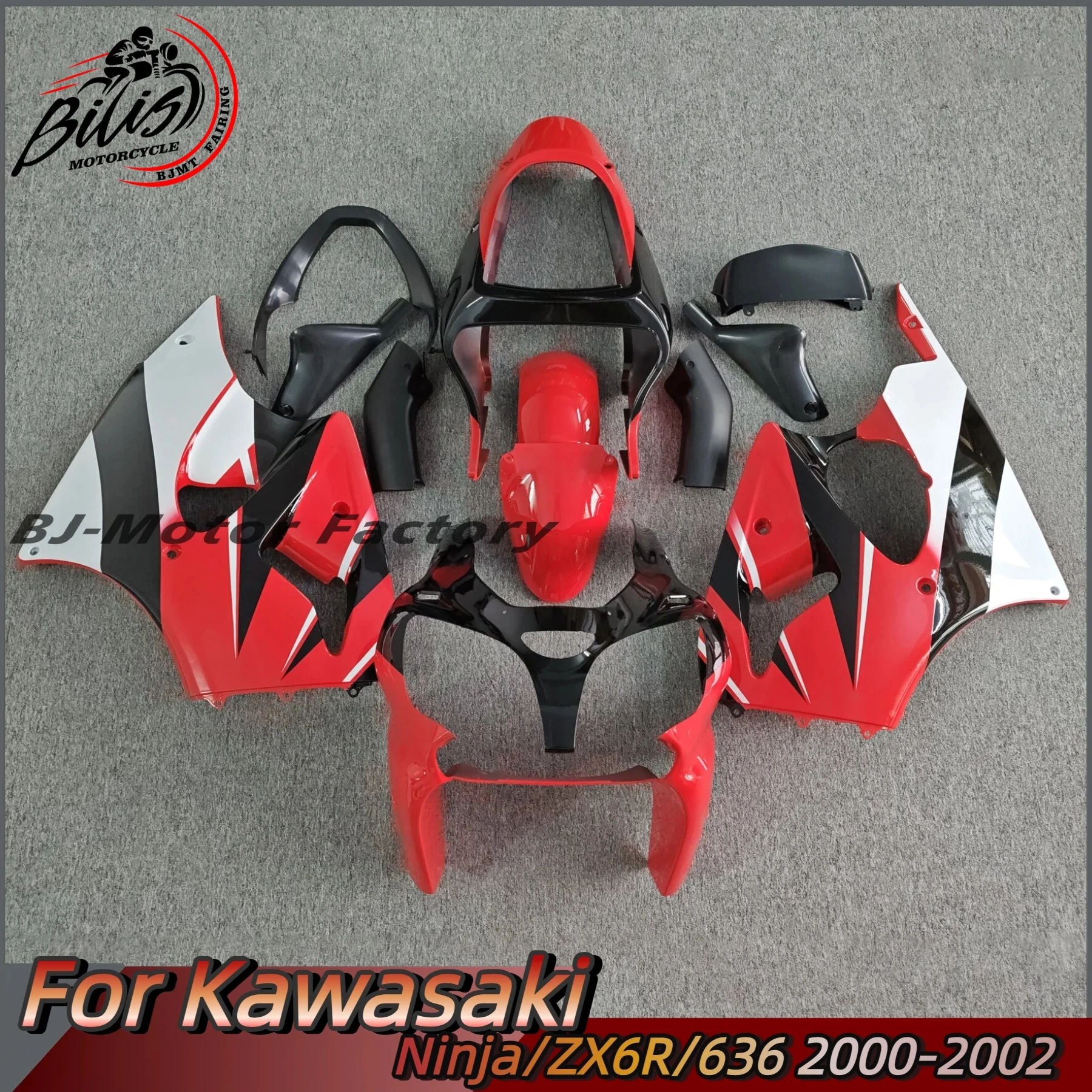 

New For KAWASAKI Ninja ZX-6R zx6r zx 6r 636 600 2000 2001 2002 00 01 02 Fairing kit bodywork Rear Tail Front Upper Nose Fender
