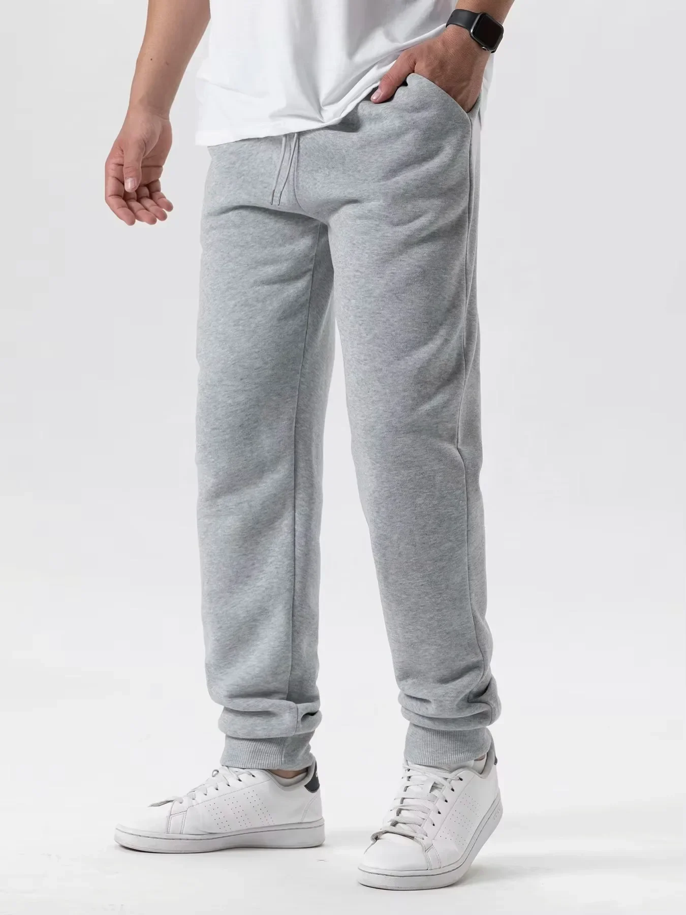2025 New Mens Jogging Pants Sports Pants Fitness Running Trousers Women Solid Color Sweatpants Easy to Match Home Pants