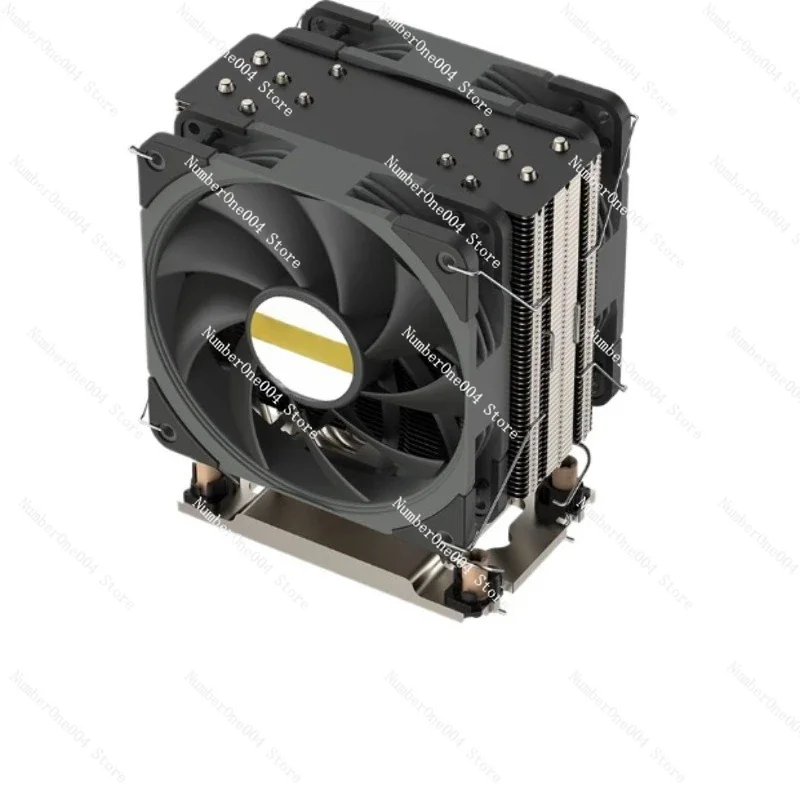Suitable for 4U LGA4677 Server Cooler 6 Heat Pipes 12cm Dual Fans 2