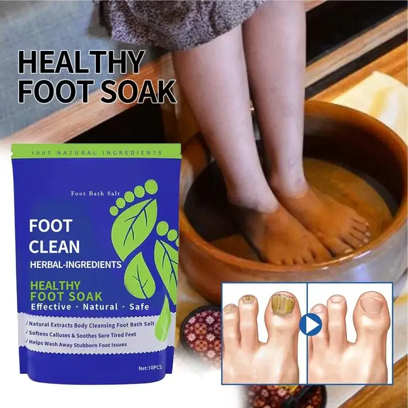 

Epsom Salts for Soaking Feet 10pcs Organic Foot Softening Soak Pedicure Foot Soak Feet Spa Soak Pedicure Foot Spa Products