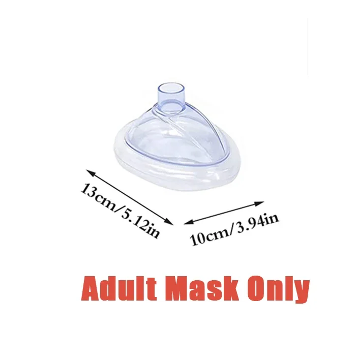 thumbnail image 2 of Emergency Anti-Asphyxia Face Mask – Adult & Child CPR First Aid Kit Essential 2 of 4