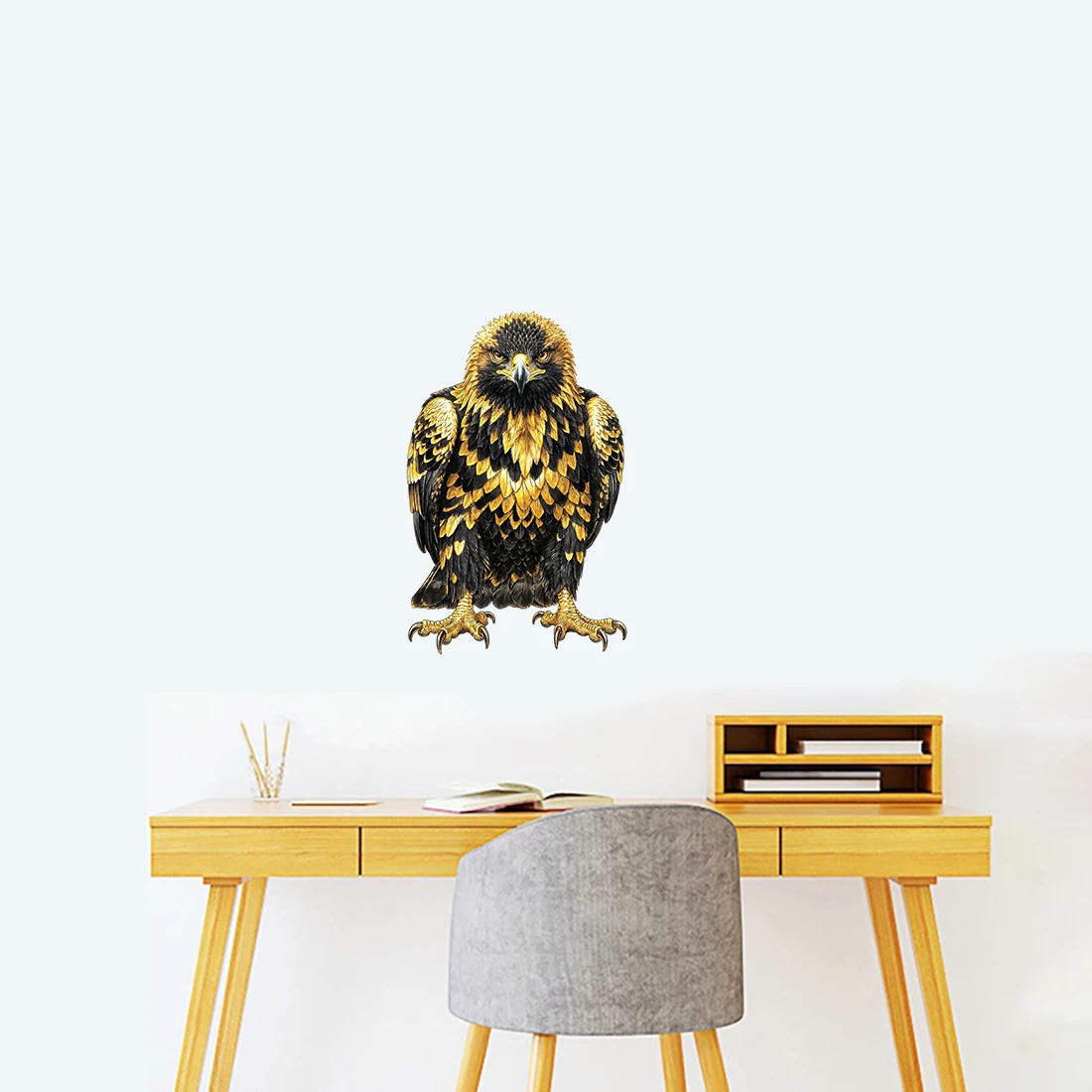 Three Ratels CAB24 Fierce eagles and leopards Wall stickers for home decoration Personalized car decals