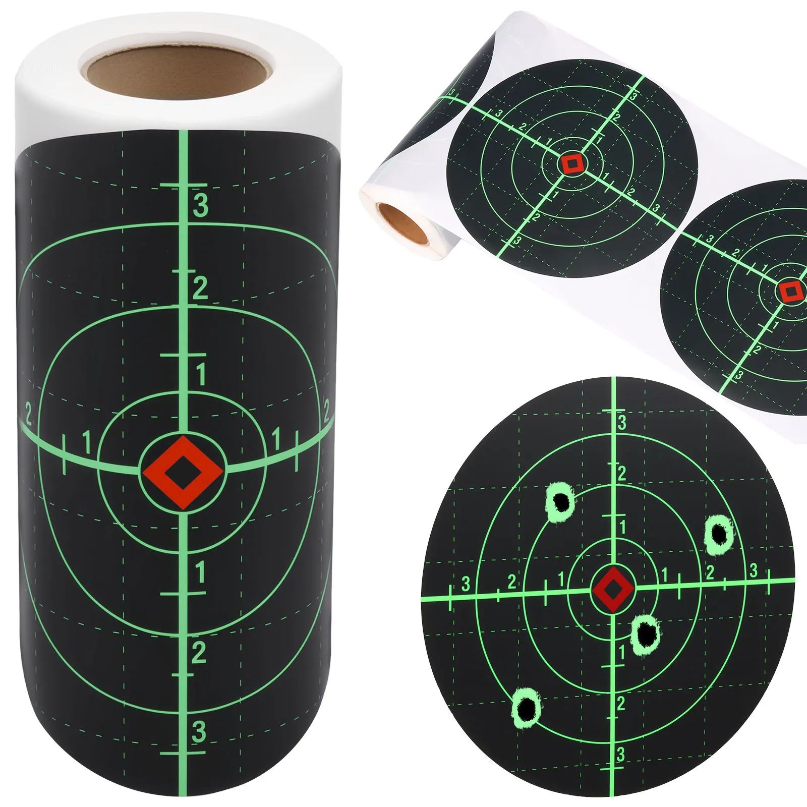 

100 Pack Splatter Target Self Adhesive Shooting Target Sticker with Splashing Effect Upon Impact for Indoor Outdoor Shooting
