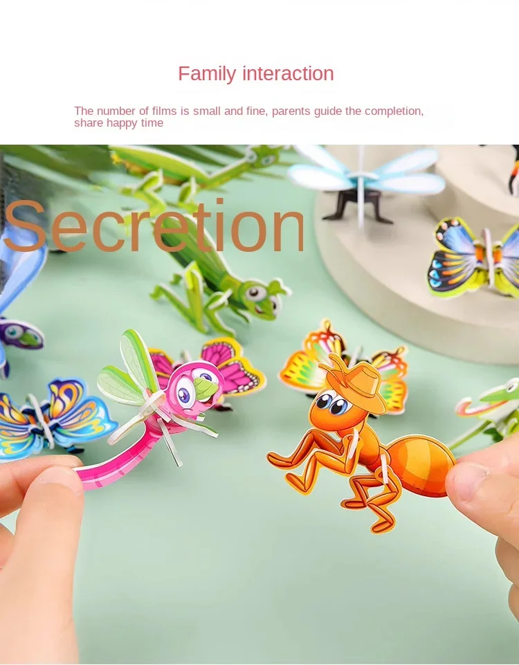 12-24pcs/bag 3D Animals Foam Puzzle Educational Toys for Kids Birthday Party Favor Guest Gift Classroom Rewards Goodie Fillers