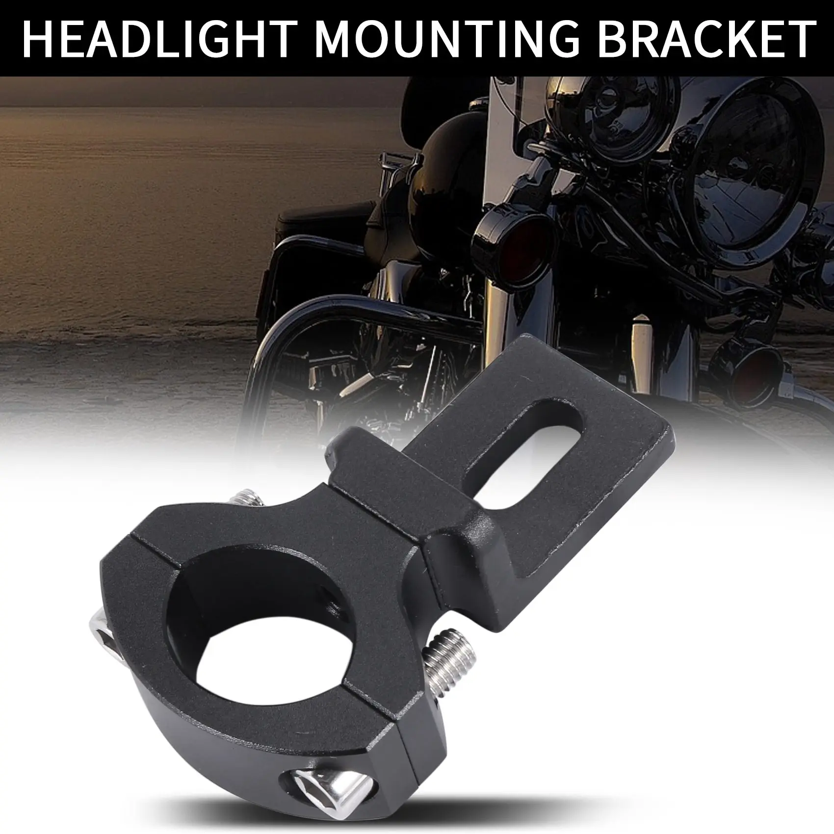 Universal Handlebar 22 25mm 7/8 Inch Motorcycle Headlight Bracket Spotlight Tube Clamp for Cafe Racer Chopper,TG81