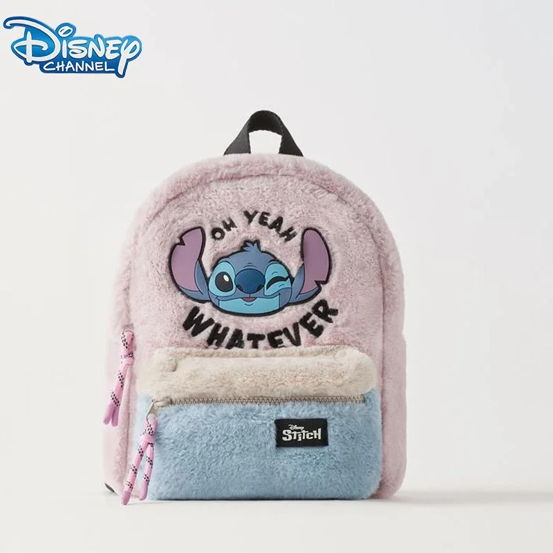 Disney Stitch Plush Mini Backpack Cartoon Cute Backpack Funny School Bag Travel Bag Party Child Gift