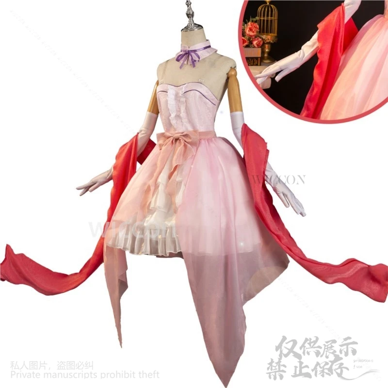 อะนิเมะ Saekano: วิธีเพิ่มแฟนที่น่าเบื่อคอสเพลย์ Kato Megumi เครื่องแต่งกายชุดสีชมพู Lolita ชุดวิกผมสําหรับสาวที่กําหนดเอง