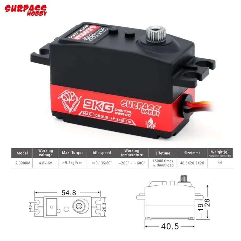 تجاوز هواية 9 كجم أجهزة رقمية معدنية ل 1/10 1/8 عالية السرعة RC سيارة الطائرات RC قارب الذكية روبوت RC نموذج CarRobot الطائرة بدون طيار