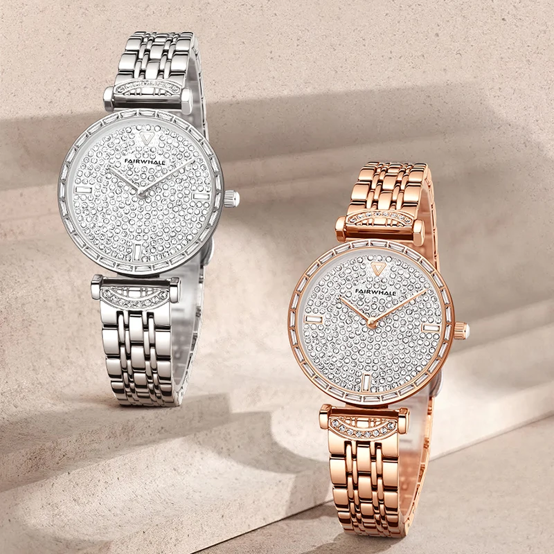 

High Quality Fashion Ladies Watch Top Luxury Wristwatch Water Resistant Quartz Watch Elegant Diamond Women Watches