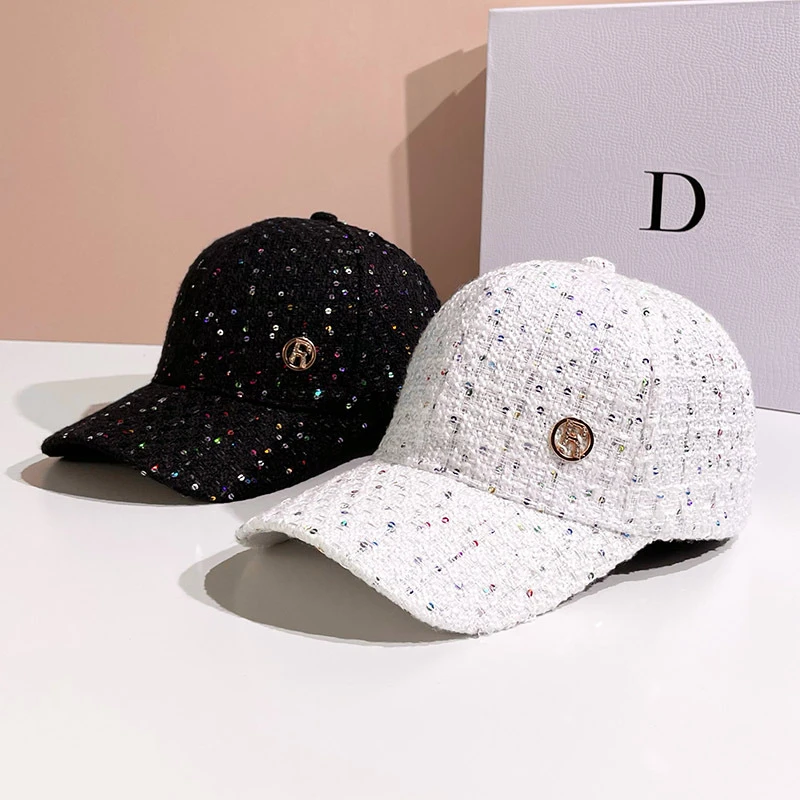 

Fashion Designer Winter Hats for Women Hat Baseball Cap Ladies Caps Kpop Rhinestone gorras Snapback Beach Hat Sunhats