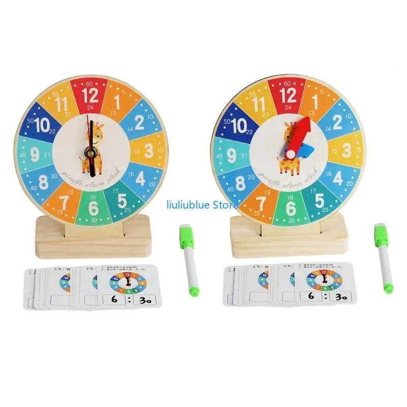 

Learning Clock Learn to Tell Time with Analog and Digital Formats for Kids Learning Time Toy Set Educational Toy 62CF