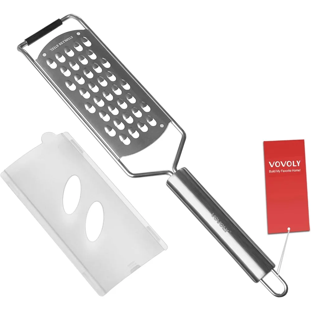 Rallador Profesional Extra Grueso para Patatas, Calabacín, Zanahoria, Manzana, Repollo y Queso, Rallador de Cocina con Cuchilla de Acero Inoxidable Extra Afilada (Extra Grueso)