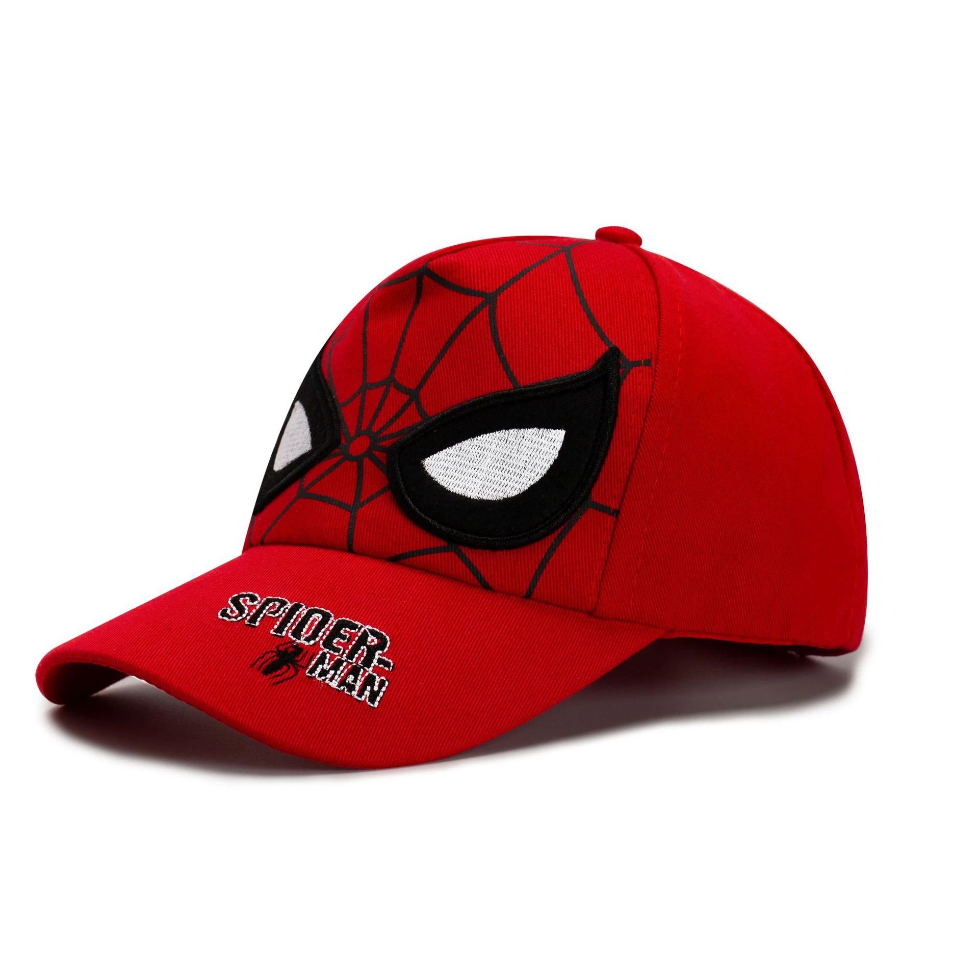 Spiderman Baseball Cap 2-8 Year Kids Hip Hop Street Snapback Cartoon Children Travel Sun Hat Spider Man Accessories Holiday Gift