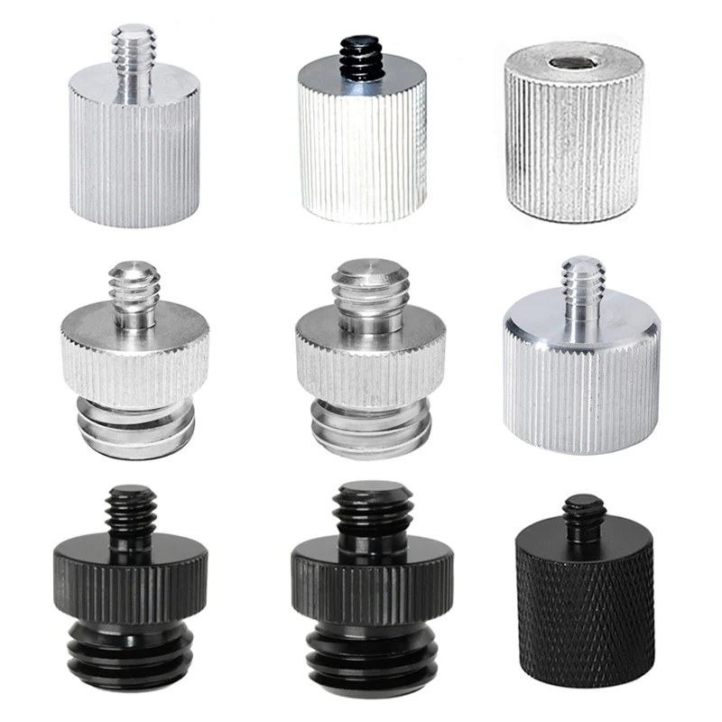 Śruba konwersyjna 5/8-11 na 1/4 3/8 Adapter do poziomicy laserowej z podczerwienią Adapter gwintu statywu Głowica kulowa aparatu Akcesoria fotograficzne