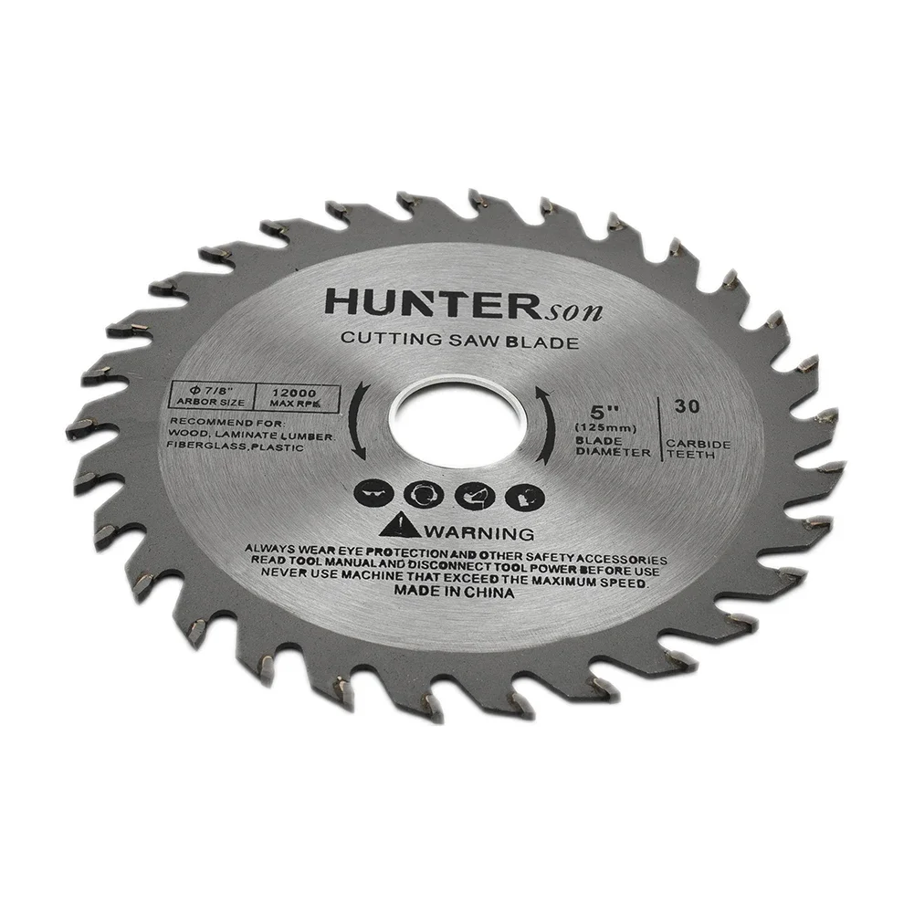 1Pc 125Mm 40T/30T วงกลมคาร์ไบด์ใบเลื่อยตัดไม้สำหรับเครื่องบดมุม Saw Disc ไม้เครื่องตัดสำหรับตัดไม้
