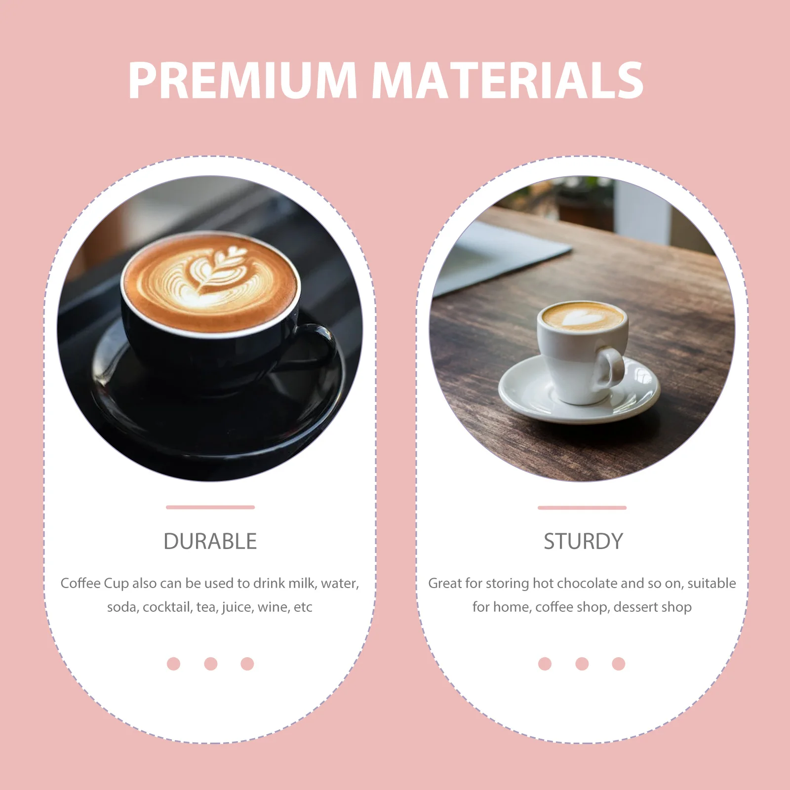 

1Set Ceramic Coffee Cup Tulip Design with Saucer Multifunction Milk Cup for Home Coffee Shop Daily Use Mug with Saucer